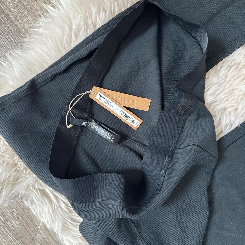 NWT SKIMS Cotton Rib Legging - Onyx XL - Picture 4 of 4